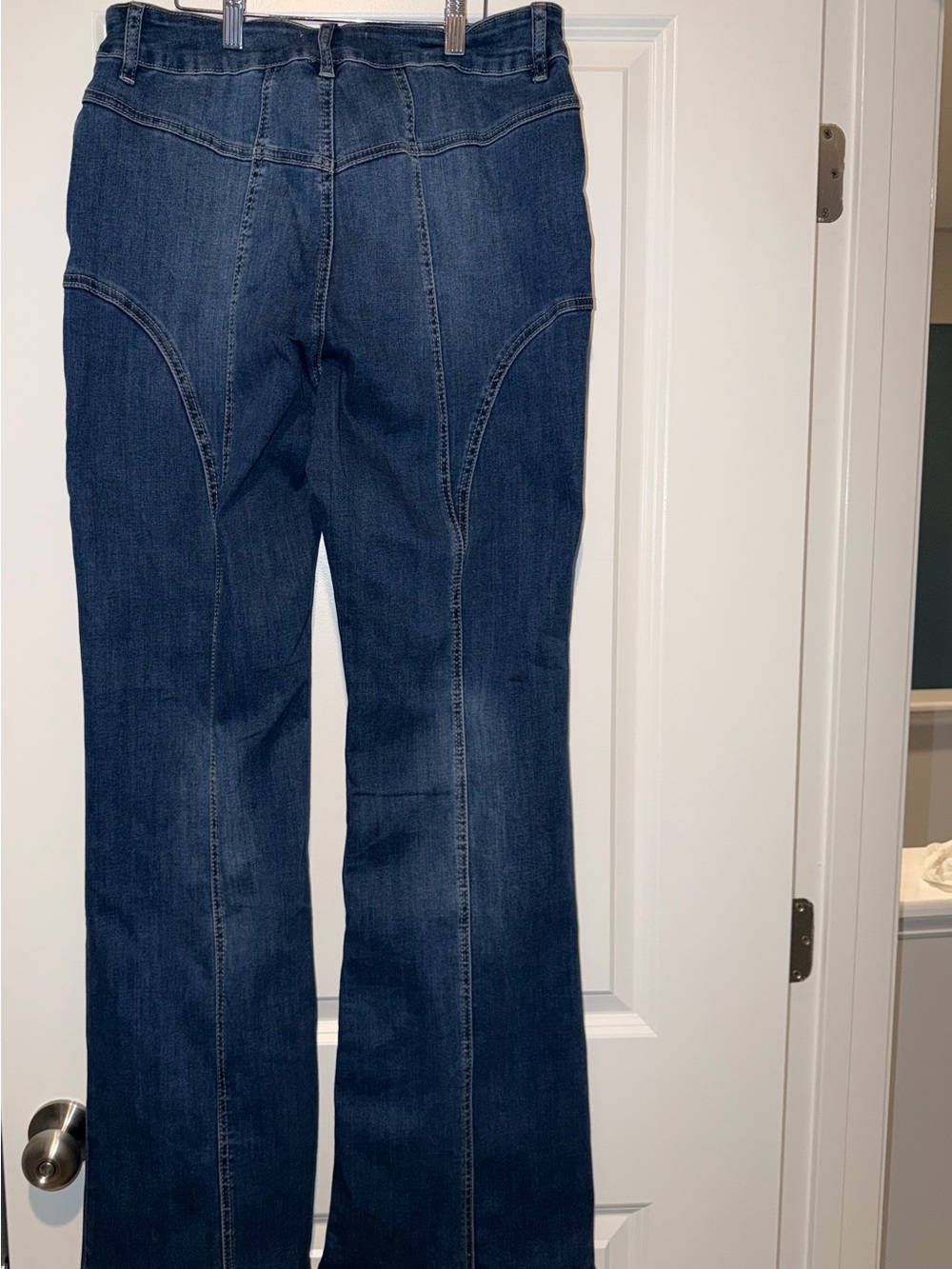 Fashion Nova Dark Blue Bootcut Jeans